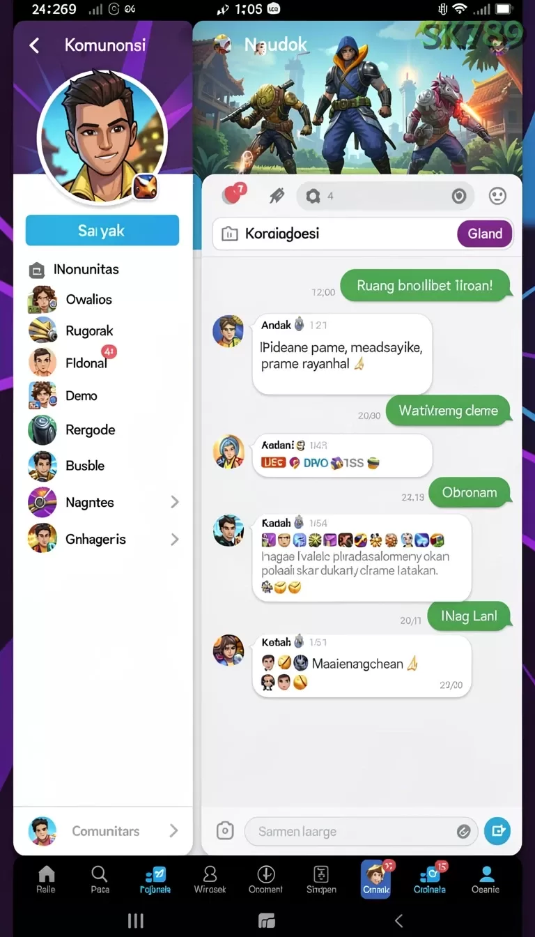 Cuplikan layar JKTOK — aktivitas